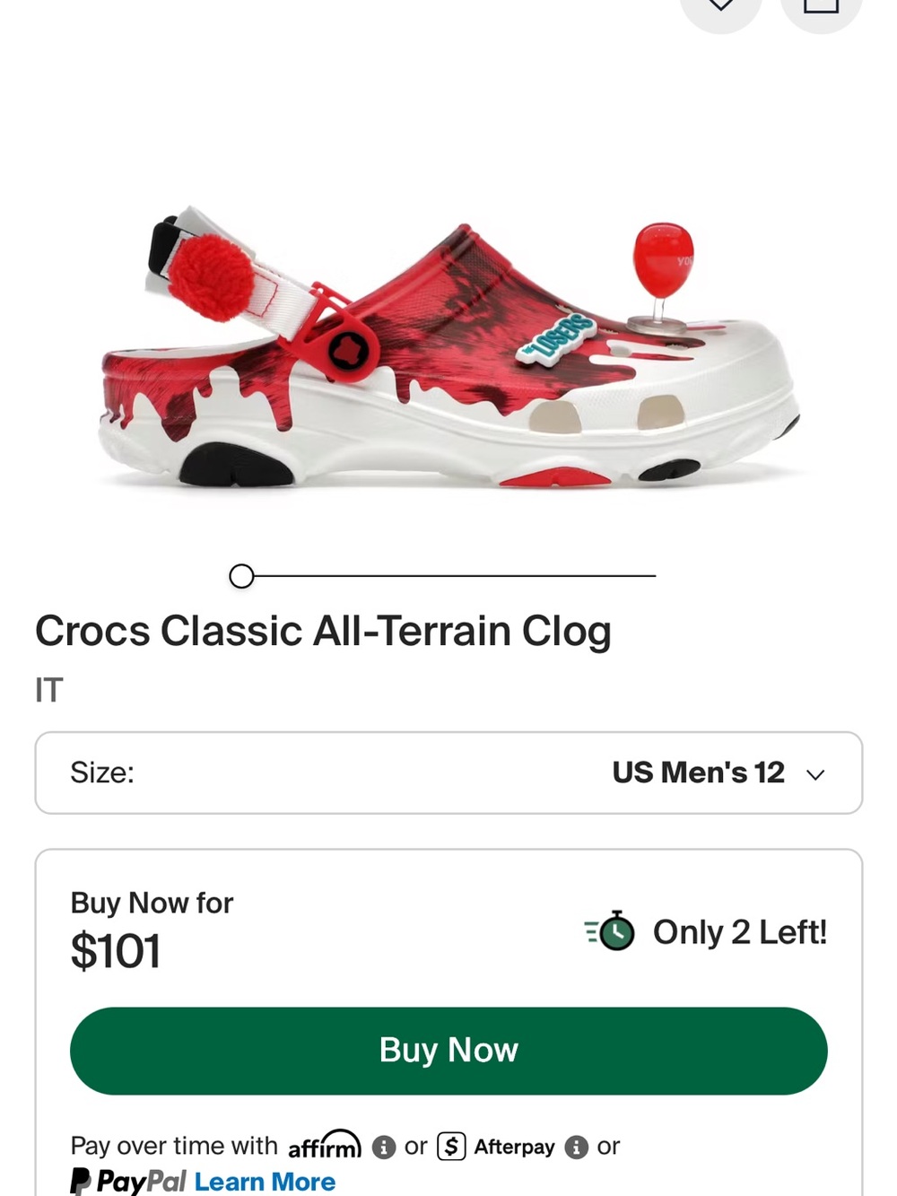 IT … CROCS with Pom Accent and Jibbitz